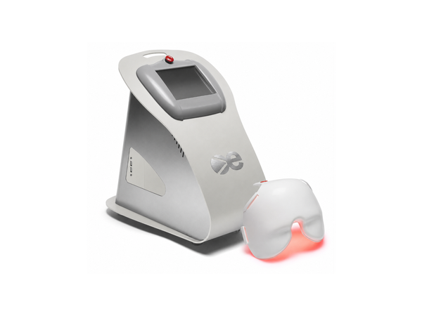 Light Modulation LLLT mask used for low level light therapy dry eye treatment